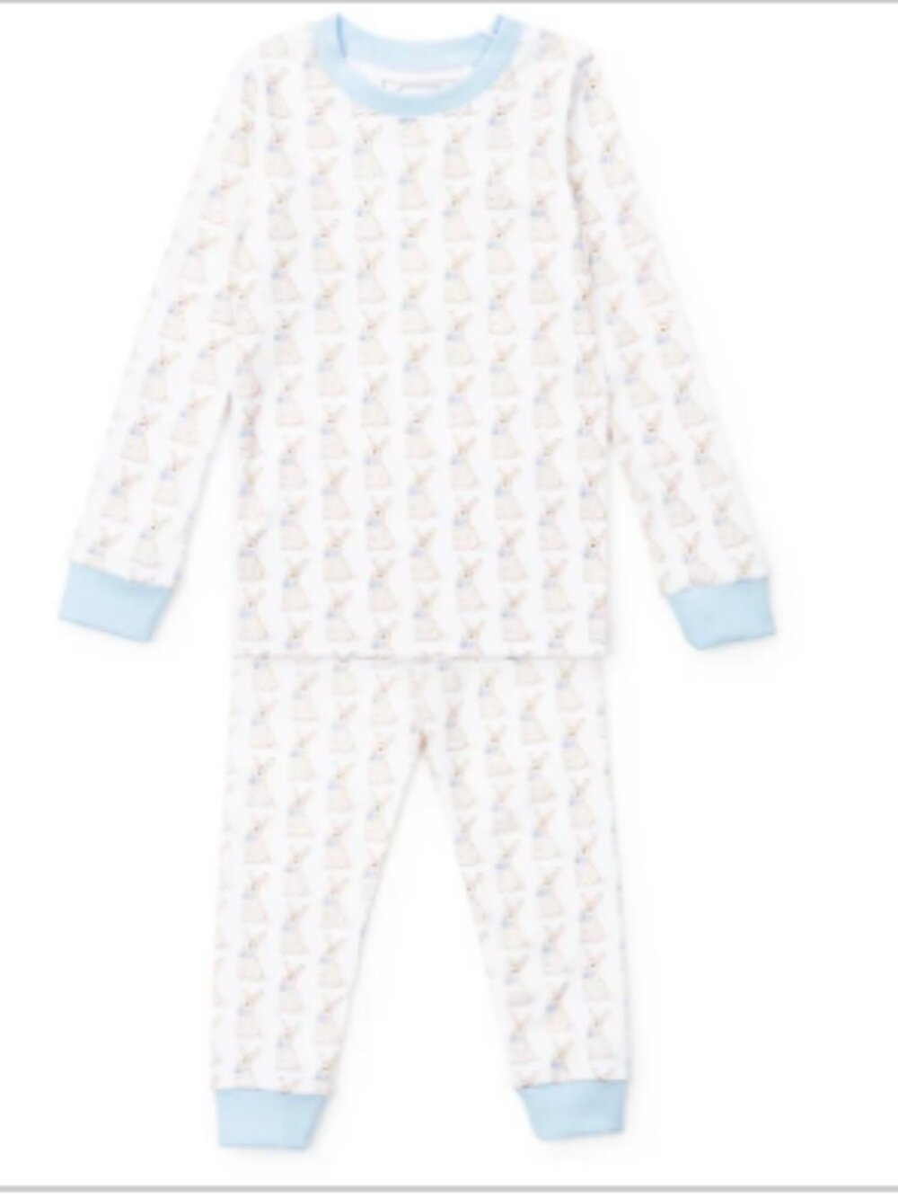 Lila & Hayes - Grayson 2pc Pajama Pant Set-Easter Bunny Blue